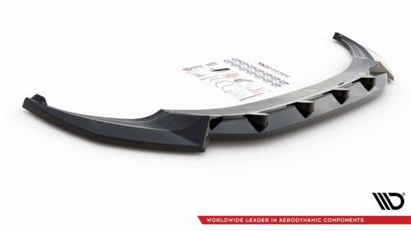 MAXTON DESIGN -Spoiler pod predný náraznik V.2, VOLKSWAGEN TIGUAN R MK2 Facelift,Čierny lesk – Obrázok 4
