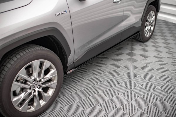 MAXTON DESIGN -Lišty pod bočné prahy, TOYOTA RAV4 MK5,Čierny lesk – Obrázok 2