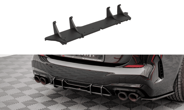 MAXTON DESIGN -Difúzor zadného nárazníka, vhodné pre BMW M235I GRAN COUPE F44,Čierny plast