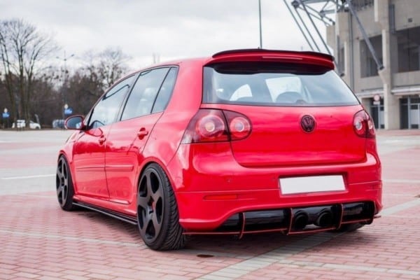 MAXTON DESIGN - Zadný difúzor, VW GOLF V R32 , Čierny plast