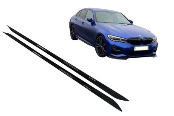 Bočné lišty prahov BMW 3 G20/G21, Čierny lesk