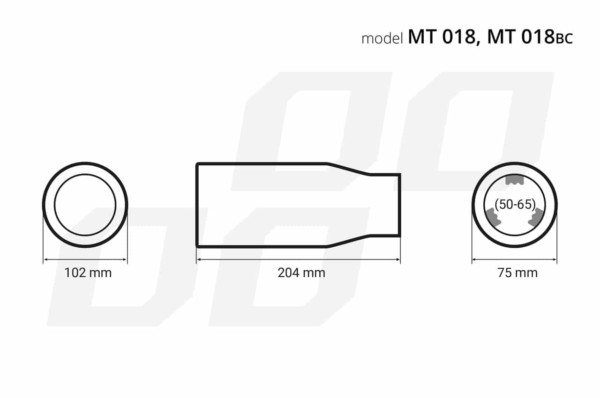 Koncovka výfuku MT 018 – Obrázok 4