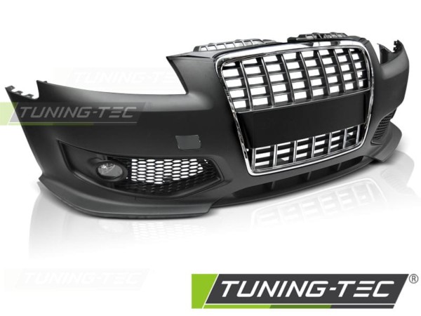 Predný nárazník SPORT CHROME BLACK pre  AUDI A3 06.05-04.08