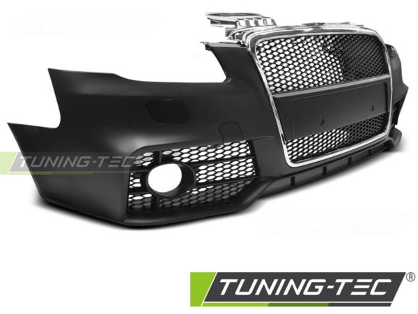 Predný nárazník SPORT CHROME BLACK pre  AUDI A4 04-08