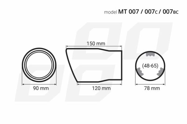 Koncovka výfuku MT 007 C – Obrázok 5