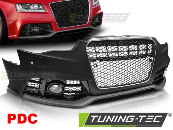 Predný nárazník SPORT CHROME BLACK PDC pre  AUDI A5 11-16