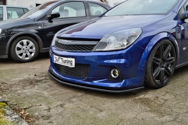 IN-Tuning Spoiler predného nárazníka - Opel Astra H, OPC (2005-2010), Čierny lesk