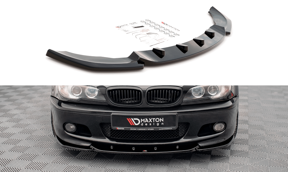 MAXTON DESIGN -Spoiler pod predný nárazník ,V.2 vhodné pre BMW 3 COUPE M-PACK E46
