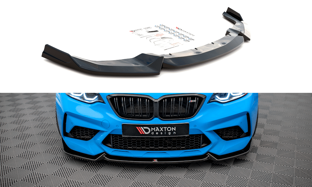 MAXTON DESIGN -Spoiler pod predný nárazník V.2 ,vhodné pre BMW M2 COMPETITION F87