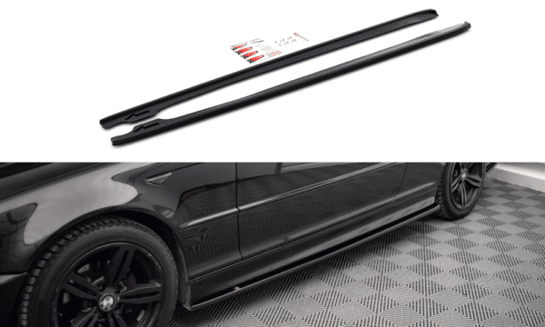 MAXTON DESIGN -Lišty pod bočné prahy ,V.2 vhodné pre BMW 3 COUPE M-PACK E46