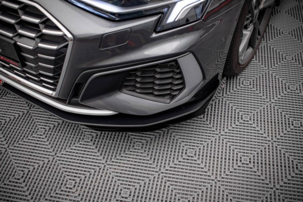 MAXTON DESIGN -Spoiler pod predný náraznik + Čierne lesklé splitre , AUDI S3 / A3 S-LINE 8Y – Obrázok 4