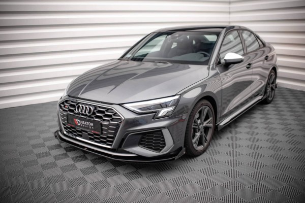 MAXTON DESIGN -Spoiler pod predný náraznik + Čierne lesklé splitre , AUDI S3 / A3 S-LINE 8Y – Obrázok 5
