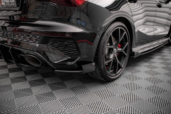MAXTON DESIGN -Bočné difúzory pod zadný nárazník + Čierne lesklé splitre  ,AUDI RS3 SPORTBACK 8Y (Kópia) – Obrázok 6