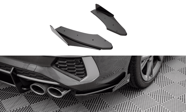 MAXTON DESIGN -Bočné difúzory zadného nárazníka + Čierne splitre , AUDI S3 SEDAN 8Y