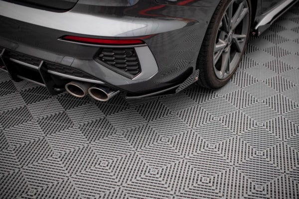 MAXTON DESIGN -Bočné difúzory zadného nárazníka + Čierne splitre , AUDI S3 SEDAN 8Y – Obrázok 4