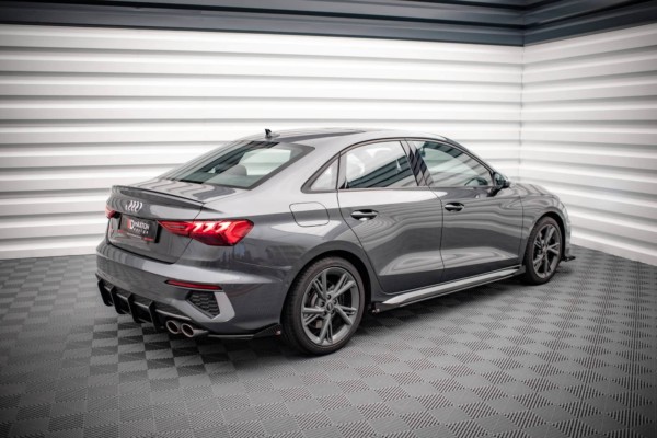 MAXTON DESIGN -Bočné difúzory zadného nárazníka + Čierne splitre , AUDI S3 SEDAN 8Y – Obrázok 5