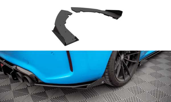 MAXTON DESIGN -Bočné difúzory zadného nárazníka + Čierne lesklé splitre ,vhodné pre BMW M2 F87