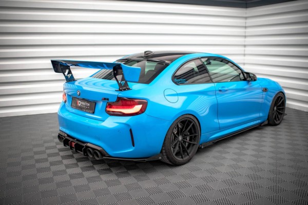 MAXTON DESIGN -Bočné difúzory zadného nárazníka + Čierne lesklé splitre ,vhodné pre BMW M2 F87 – Obrázok 3