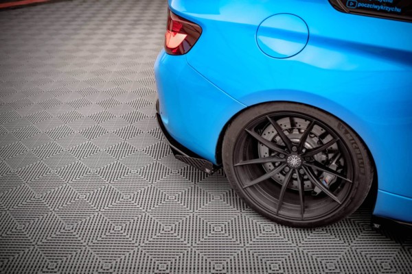 MAXTON DESIGN -Bočné difúzory zadného nárazníka + Čierne lesklé splitre ,vhodné pre BMW M2 F87 – Obrázok 5
