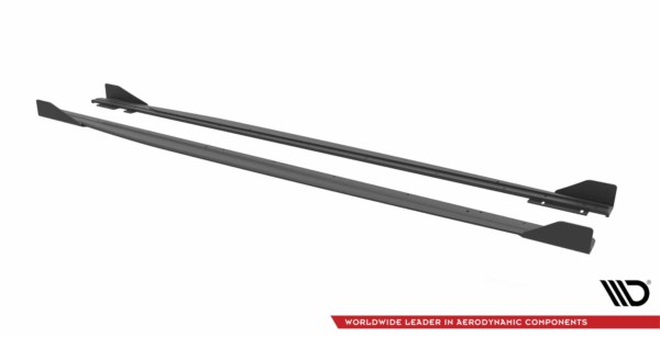 MAXTON DESIGN -Lišty pod bočné prahy +Čierne lesklé splitre ,AUDI RS3 SPORTBACK 8Y – Obrázok 5