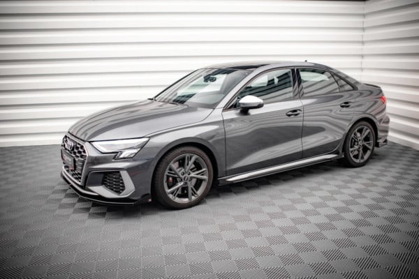 MAXTON DESIGN -Lišty pod bočné prahy + Čierne lesklé splitre , AUDI S3 / A3 S-LINE 8Y – Obrázok 4