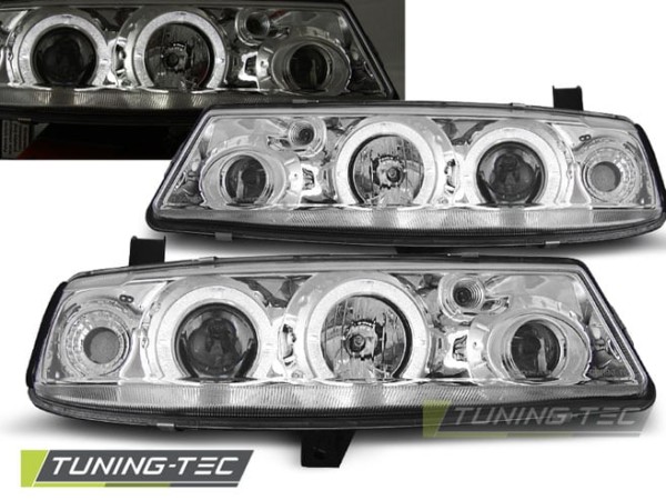 Predné svetlá OPEL CALIBRA 09.90-06.97 ANGEL EYES Chróm