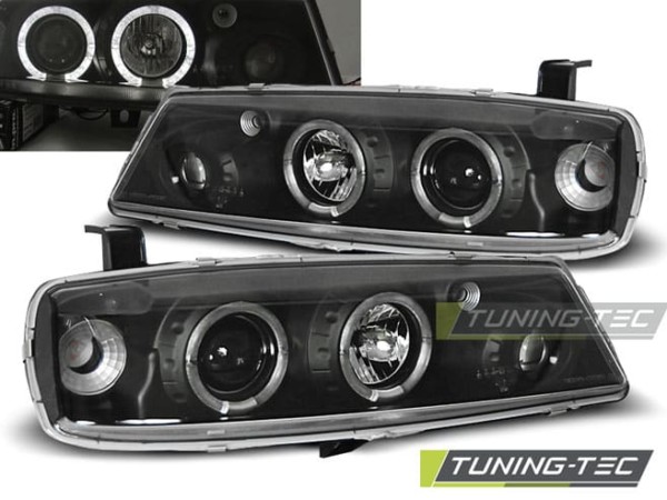 Predné svetlá OPEL CALIBRA 08.90-06.97 ANGEL EYES Čierne