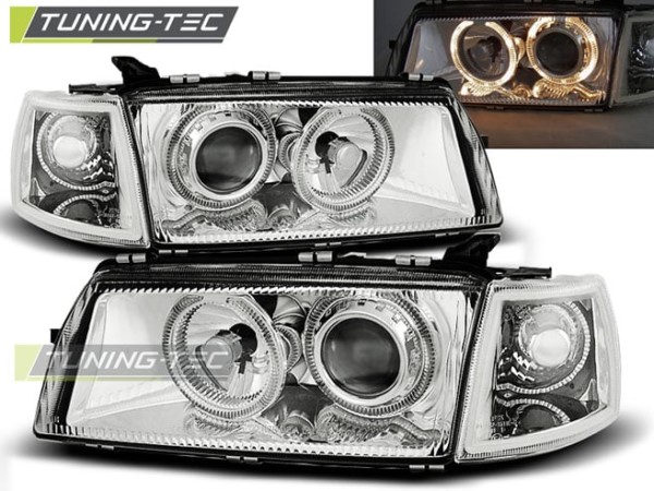 Predné svetlá OPEL VECTRA A 09.88-10.95 ANGEL EYES Chróm