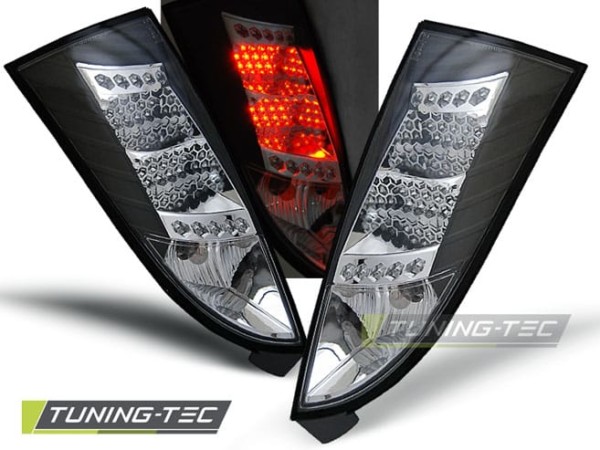 Zadné svetlá FORD FOCUS MK1 10.98-10.04 čierne LED
