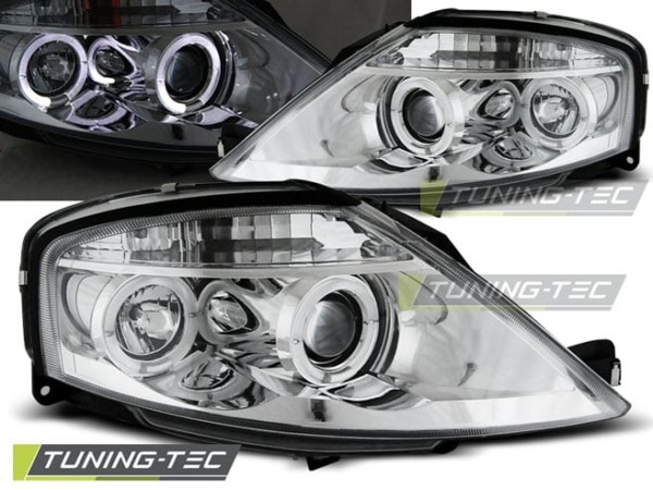 Predné svetlá CITROEN C3 03.02-09 ANGEL EYES Chróm