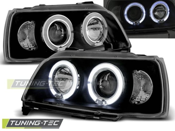Predné svetlá RENAULT CLIO 06.90-95 ANGEL EYES Čierne