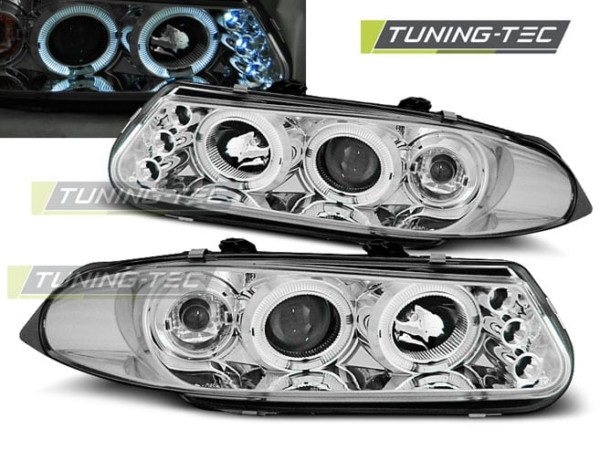 Predné svetlá ROVER 200 11.95-01.00 ANGEL EYES Chróm