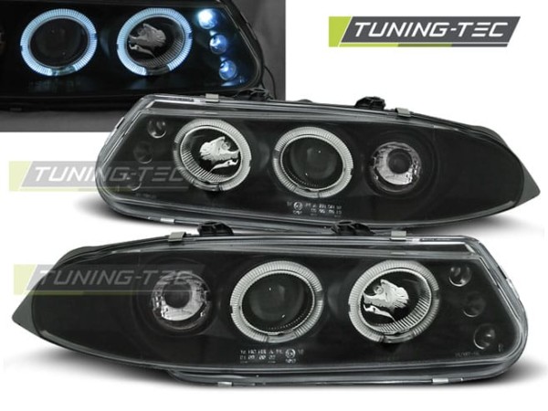 Predné svetlá ROVER 200 11.95-01.00 ANGEL EYES Čierne