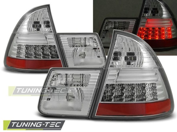 Zadné svetlá LED Chrómové pre BMW E46 99-05 TOURING