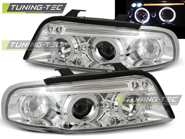 Predné svetlá ANGEL EYES Chróm pre  AUDI A4 11.94-12.98