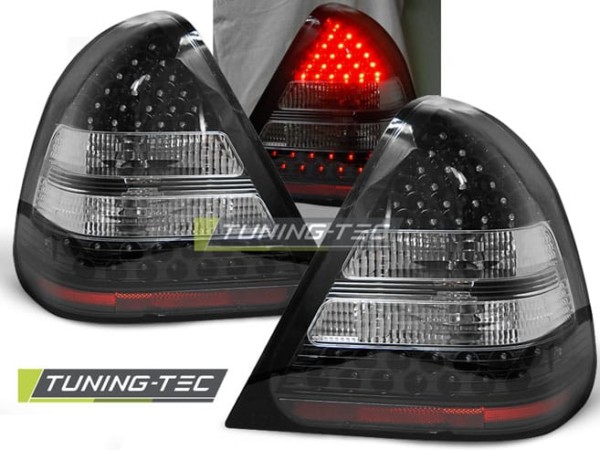 Zadné svetlá LED Čierne pre MERCEDES W202 C-KLASA 06.93-06.00