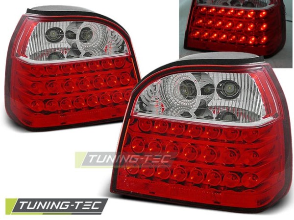 Zadné svetlá LED Červené pre VW GOLF 3 09.91-08.97