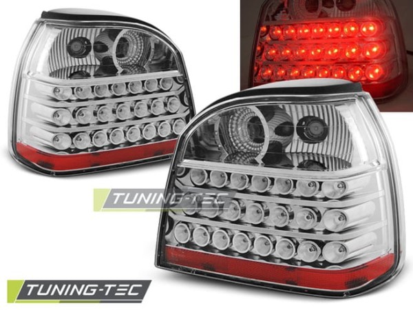Zadné svetlá LED Chrómové pre VW GOLF 3 09.91-08.97