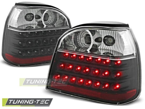 Zadné svetlá LED Čierne pre VW GOLF 3 09.91-08.97