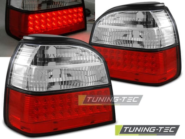 Zadné svetlá LED Červené pre VW GOLF 3 09.91-08.97
