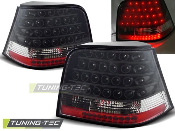 Zadné svetlá LED Čierne pre VW GOLF 4 09.97-09.03