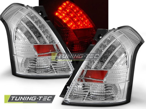 Zadné svetlá SUZUKI SWIFT 05.05-10 chrómové LED