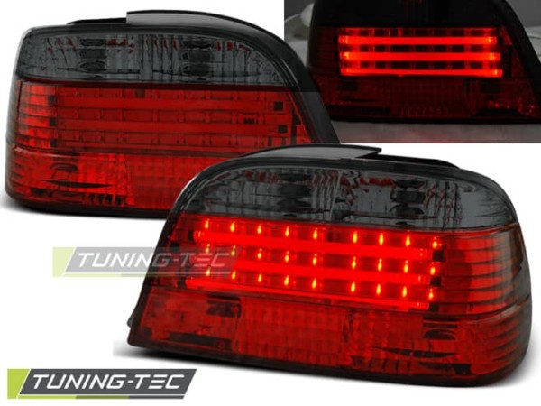 Zadné svetlá LED BAR Červené Dymové pre BMW E38 06.94-07.01