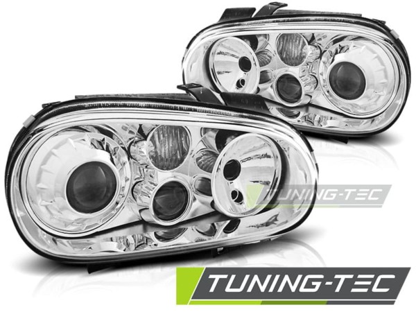 Predné svetlá SPORT Chróm pre  VW GOLF 4 09.97-09.03