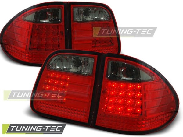 Zadné svetlá LED Červené dymové pre MERCEDES W210 95-03.02 KOMBI