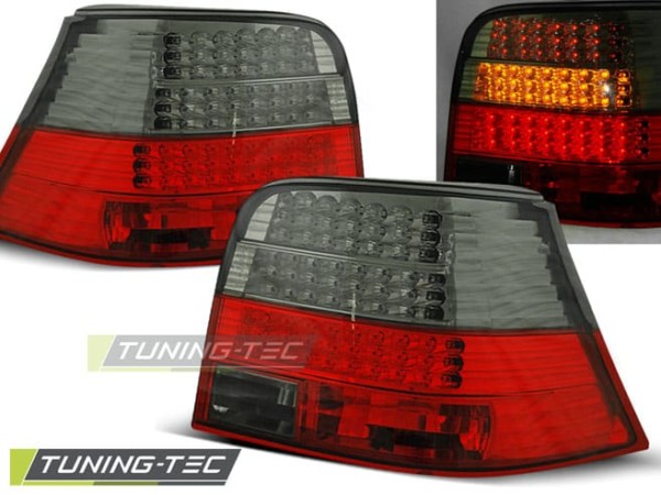 Zadné svetlá LED Červené dymové pre VW GOLF 4 09.97-09.03