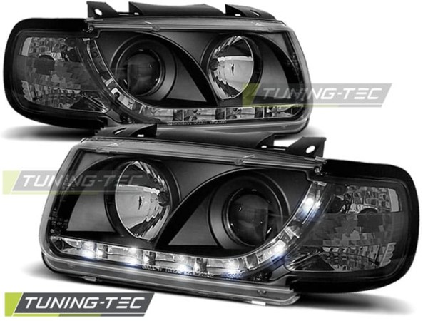 Predné svetlá -Denné svietenie Čierne pre  VW POLO 6N 10.94-09.99 HATCHBACK