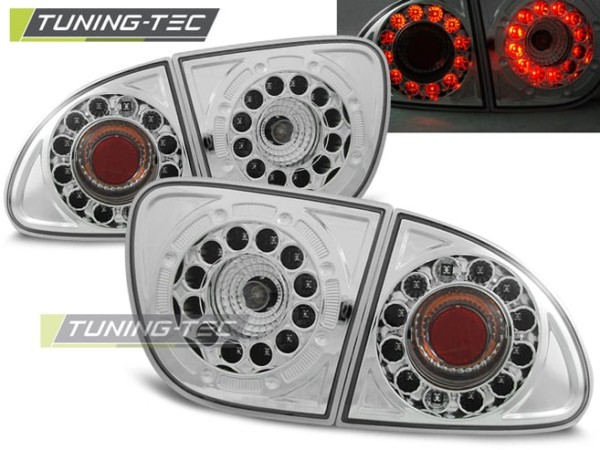 Zadné svetlá LED Chrómové pre SEAT LEON 04.99-08.04