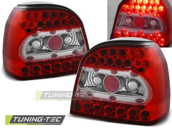 Zadné svetlá LED Červené pre VW GOLF 3 09.91-08.97