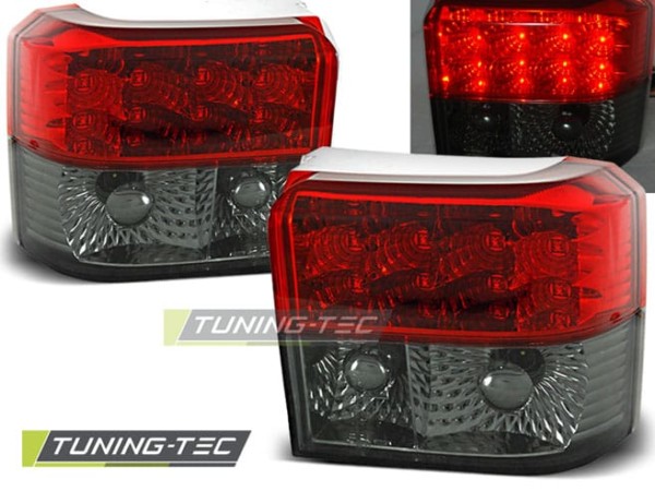 Zadné svetlá LED Červené dymové pre VW T4 90-03.03